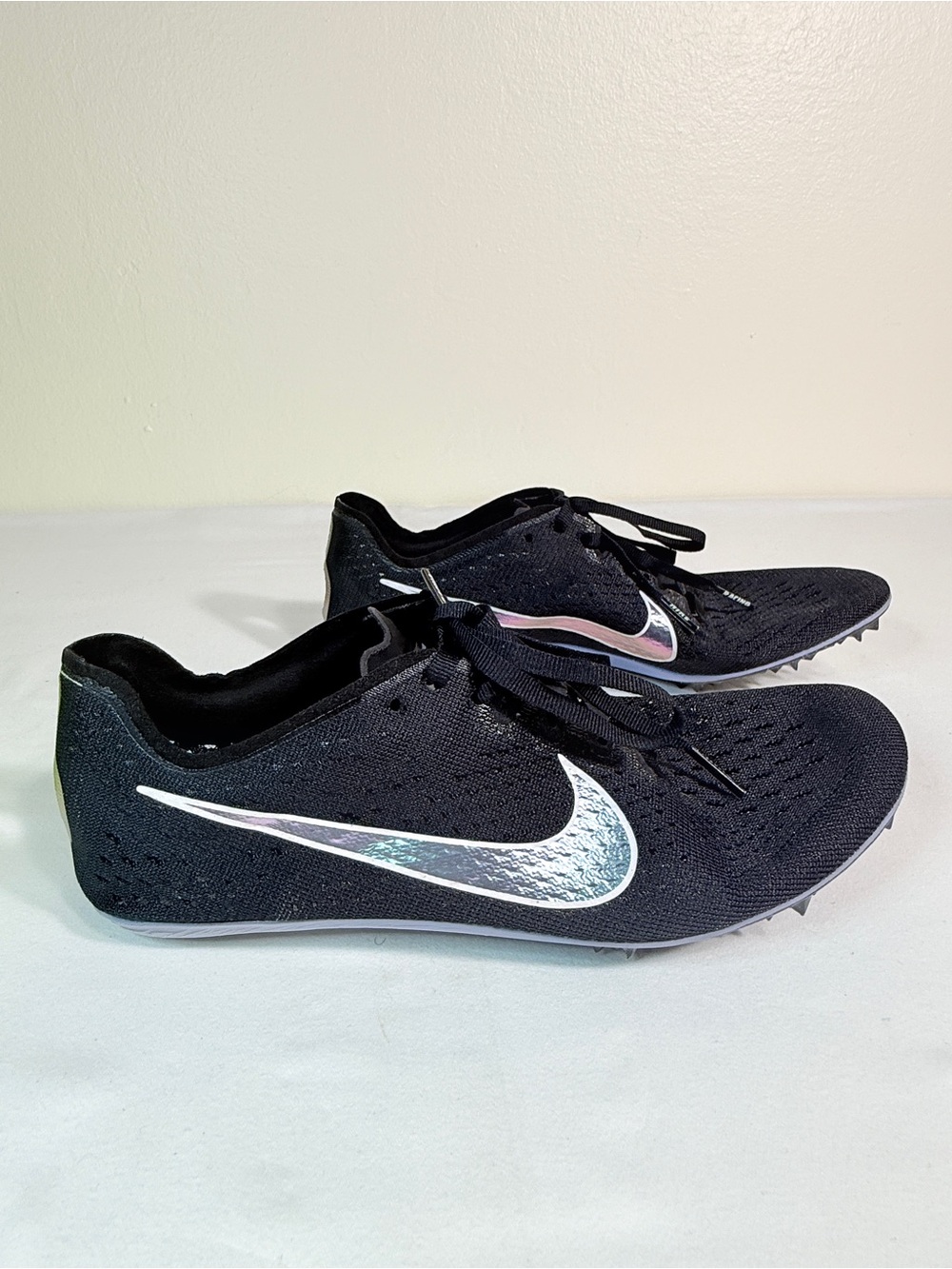 Nike Zoom Victory 3 Track Spikes Black Silver US 7.5 EU 40.5 Racing Shoes